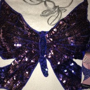 Butterfly sequin top